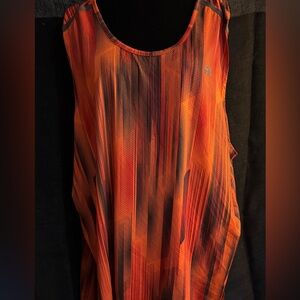 EUC Russell Athletic Orange Multi-Striped Performance Tank Top. Size 2XL (50-52)